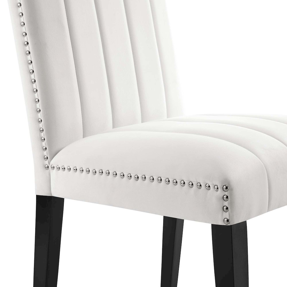 Catalyst Performance Velvet Dining Side Chairs Set of 2. Picture 6