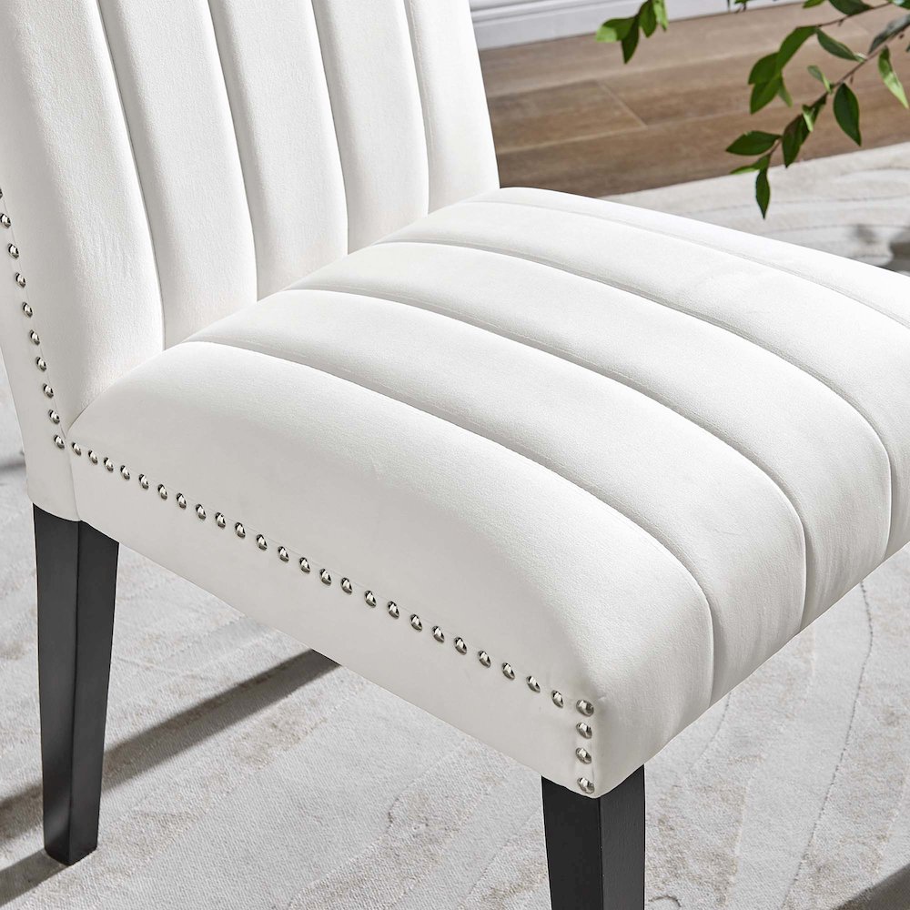 Catalyst Performance Velvet Dining Side Chairs Set of 2. Picture 9