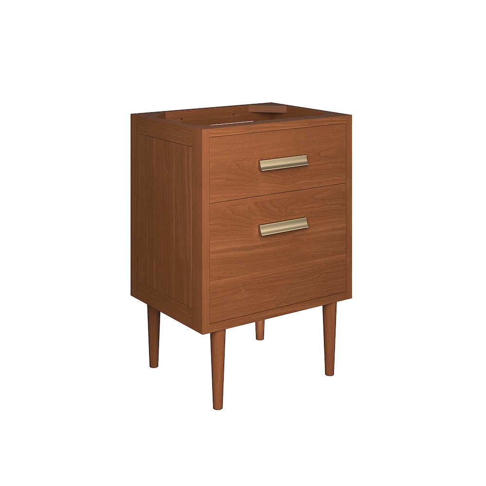 Cassia 24" Teak Wood Bathroom Vanity Cabinet (Sink Basin Not Included). Picture 1