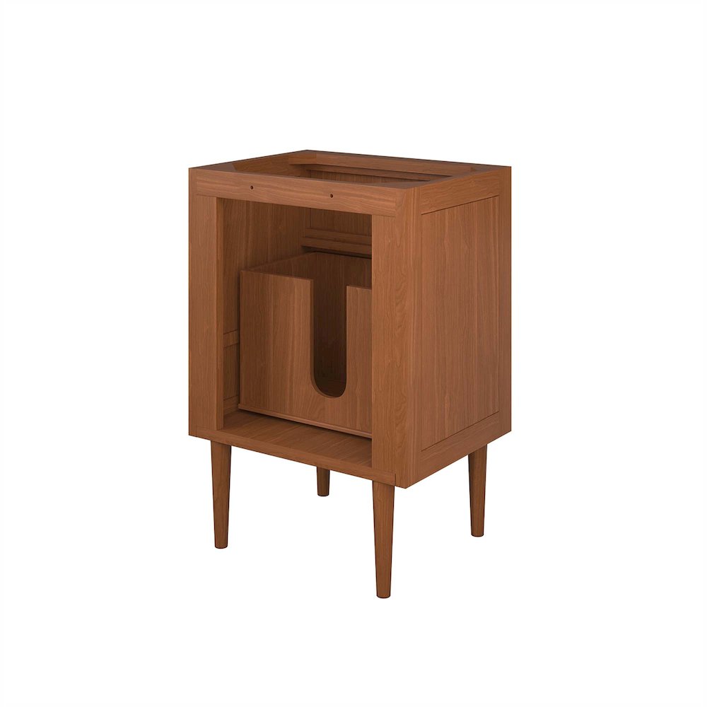 Cassia 24" Teak Wood Bathroom Vanity Cabinet (Sink Basin Not Included). Picture 8