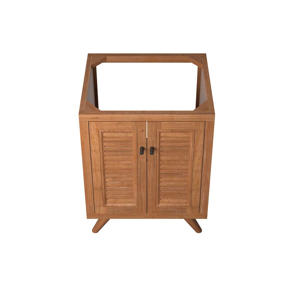 Birdie 24" Teak Wood Bathroom Vanity Cabinet (Sink Basin Not Included). Picture 6