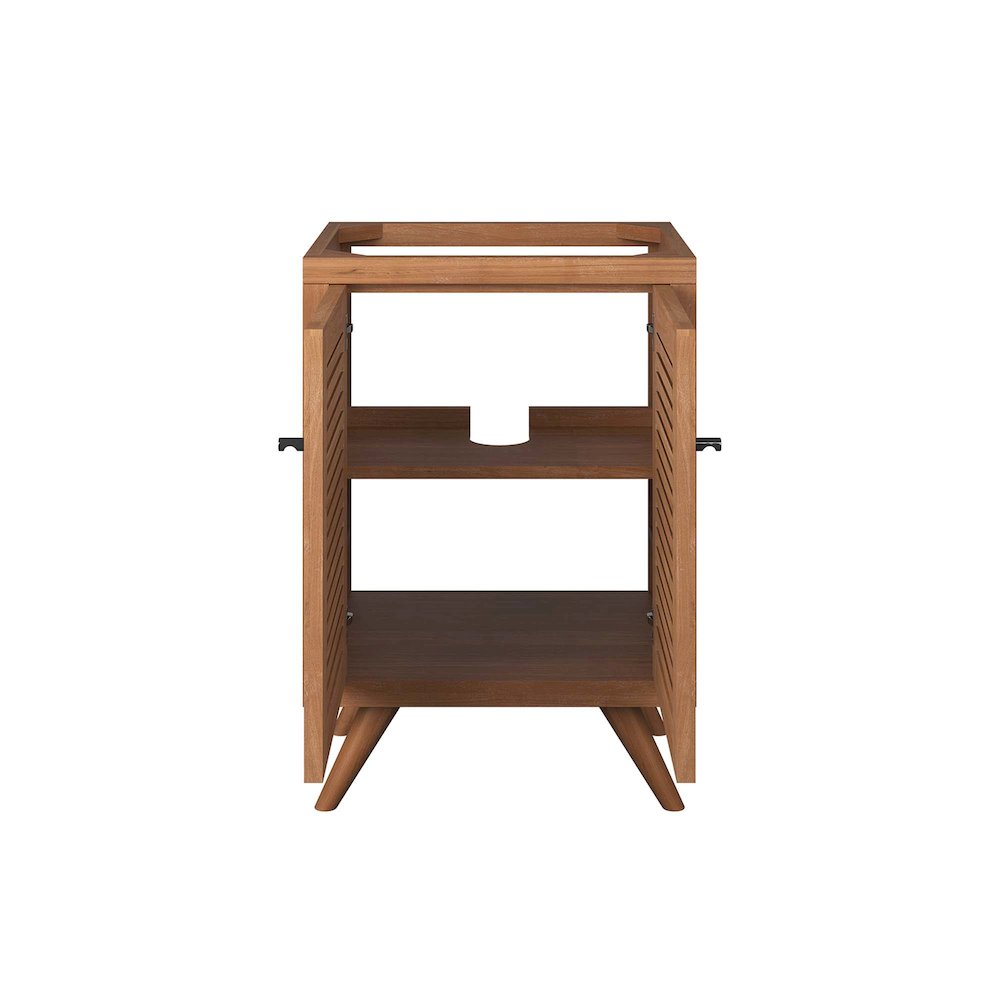 Birdie 24" Teak Wood Bathroom Vanity Cabinet (Sink Basin Not Included). Picture 7