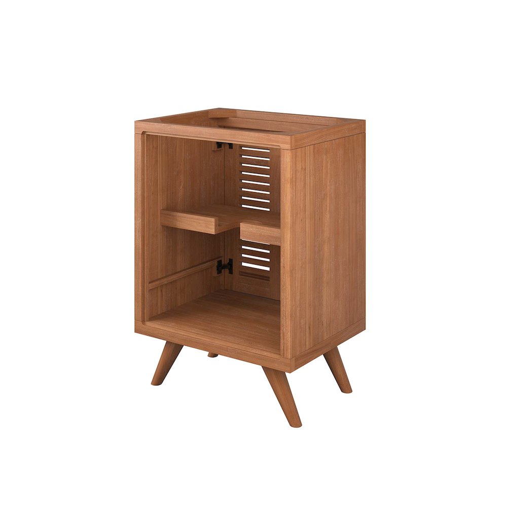 Birdie 24" Teak Wood Bathroom Vanity Cabinet (Sink Basin Not Included). Picture 8