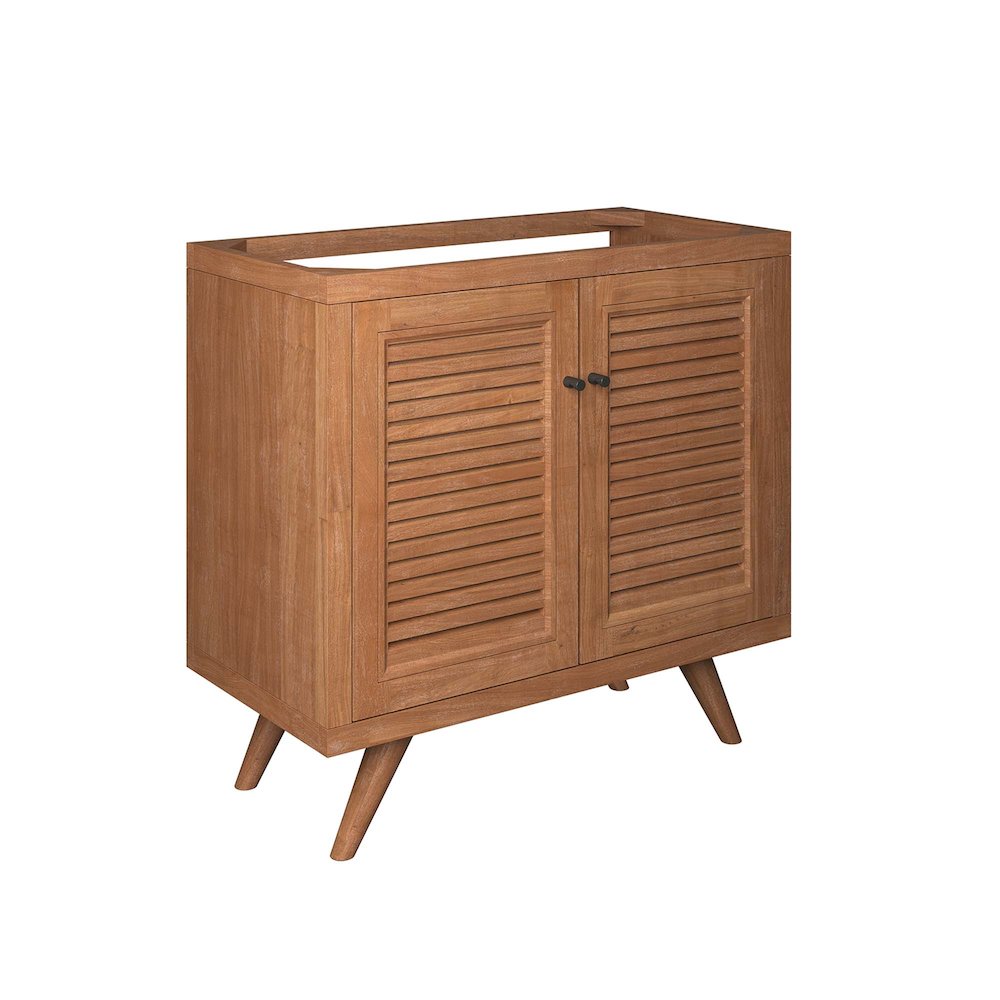 Birdie 36" Teak Wood Bathroom Vanity Cabinet (Sink Basin Not Included). Picture 1