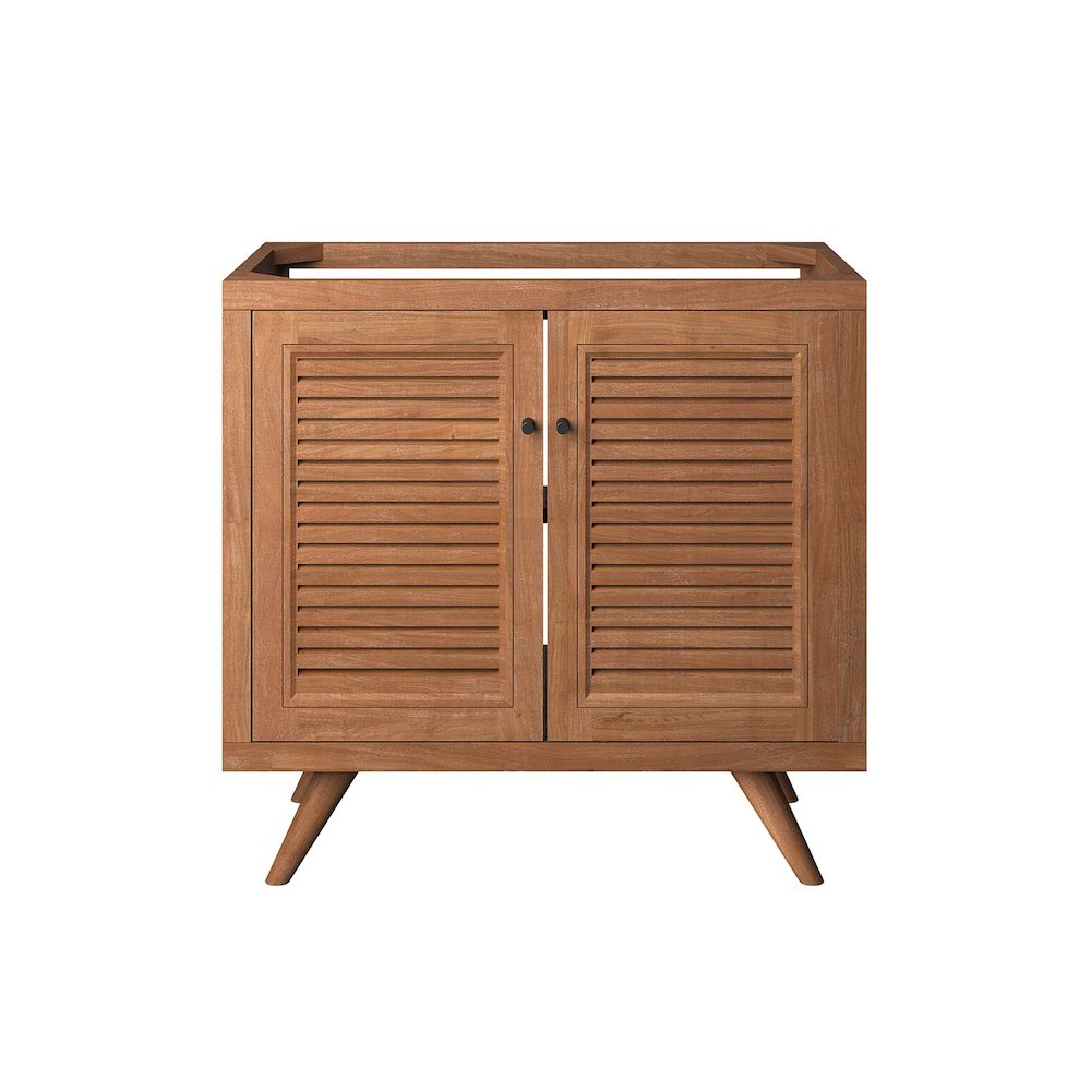 Birdie 36" Teak Wood Bathroom Vanity Cabinet (Sink Basin Not Included). Picture 5