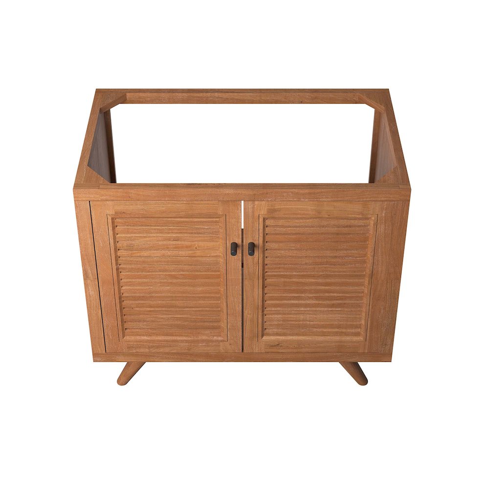 Birdie 36" Teak Wood Bathroom Vanity Cabinet (Sink Basin Not Included). Picture 6