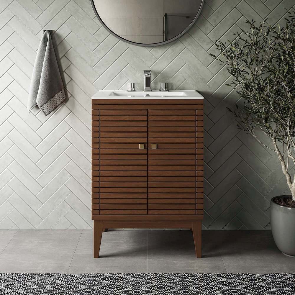 Ledger 24" Wood Bathroom Vanity Cabinet (Sink Basin Not Included). Picture 9