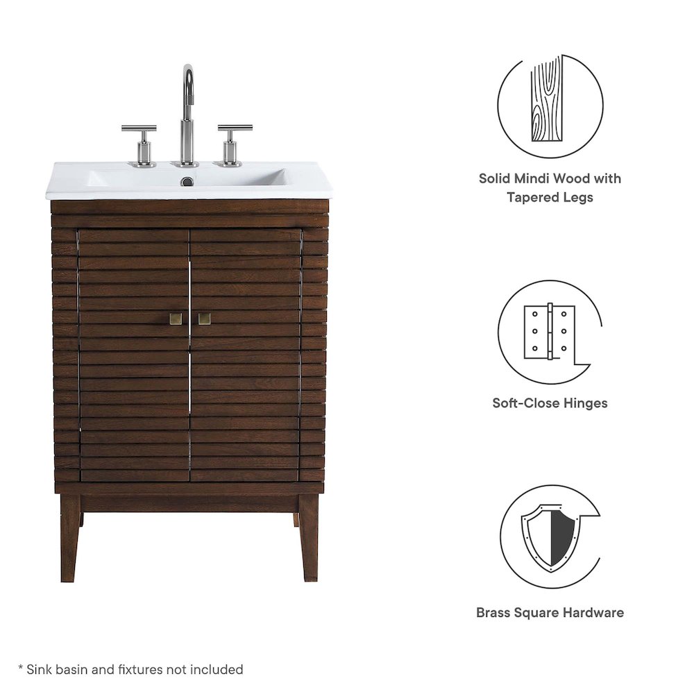 Ledger 24" Wood Bathroom Vanity Cabinet (Sink Basin Not Included). Picture 2
