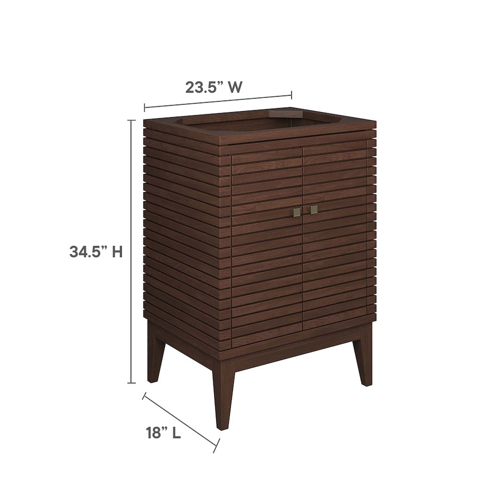Ledger 24" Wood Bathroom Vanity Cabinet (Sink Basin Not Included). Picture 3