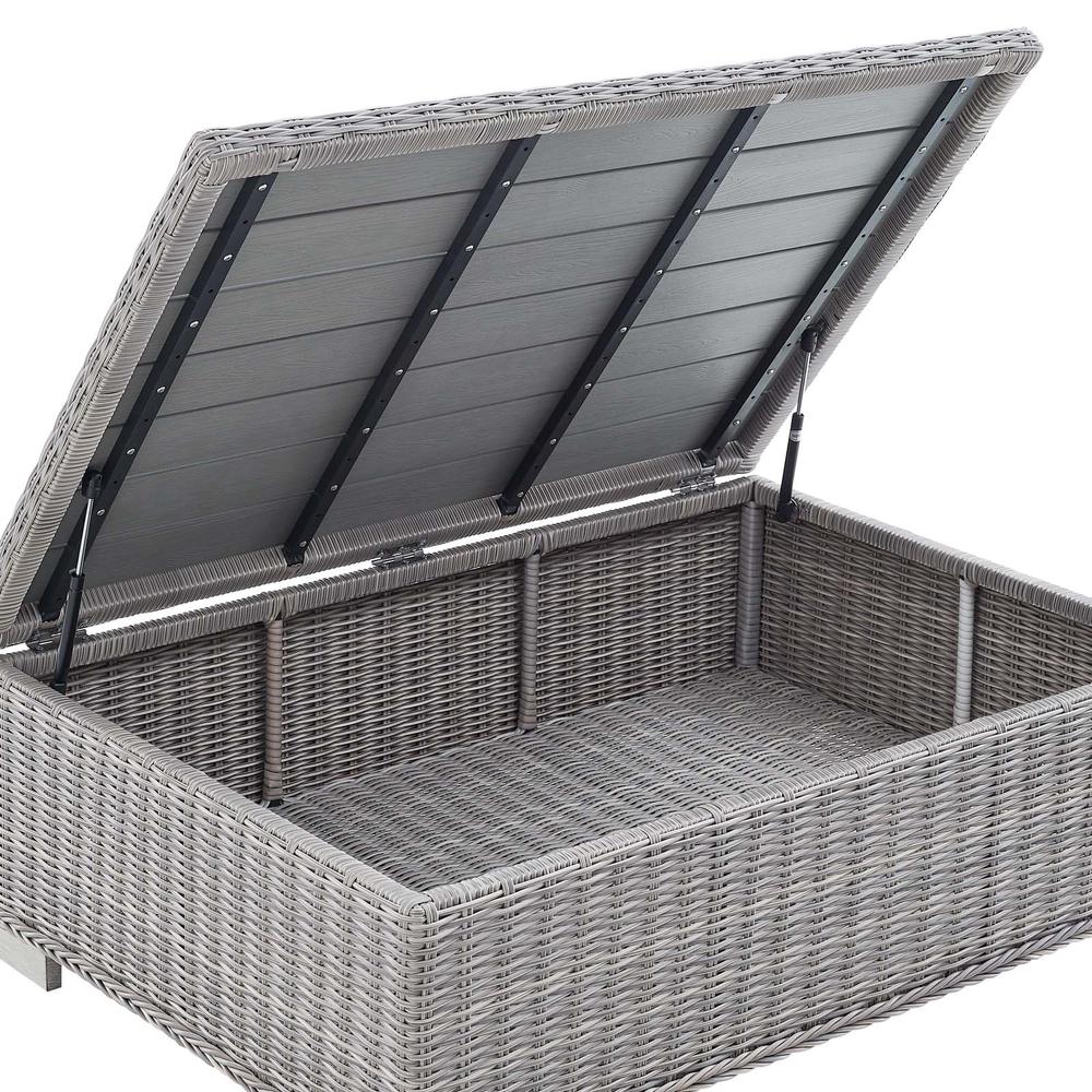 Conway 5-Piece Outdoor Patio Wicker Rattan Furniture Set. Picture 15