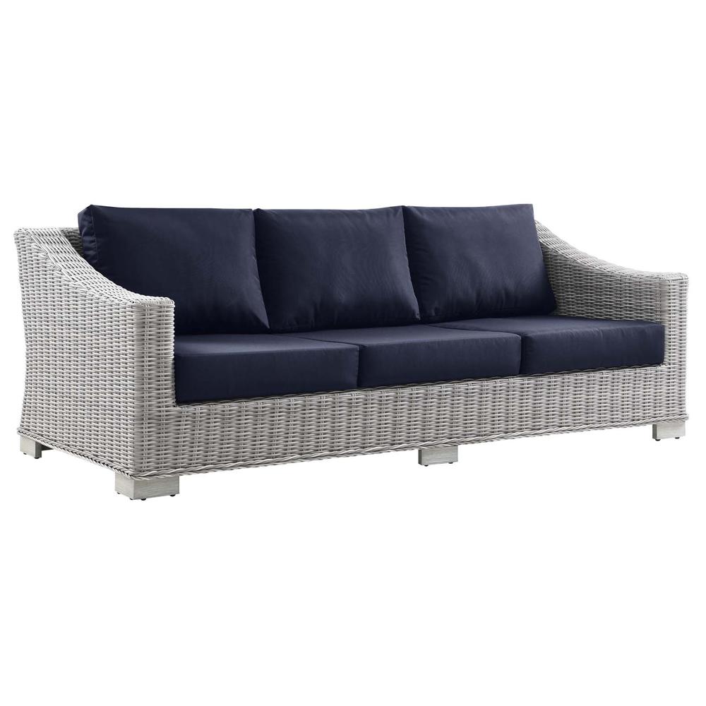 Conway 5-Piece Outdoor Patio Wicker Rattan Furniture Set. Picture 2