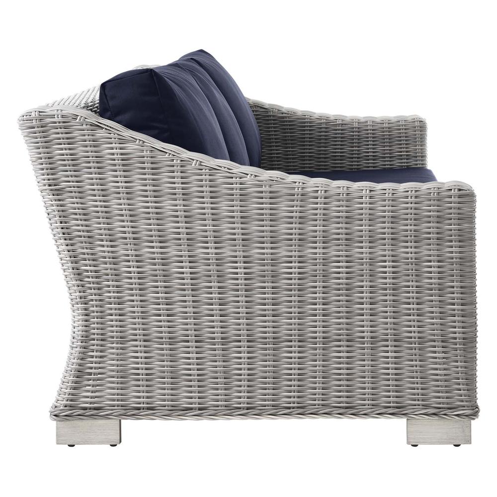 Conway 5-Piece Outdoor Patio Wicker Rattan Furniture Set. Picture 3