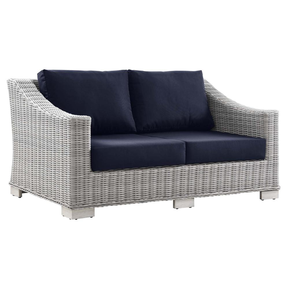 Conway 5-Piece Outdoor Patio Wicker Rattan Furniture Set. Picture 5