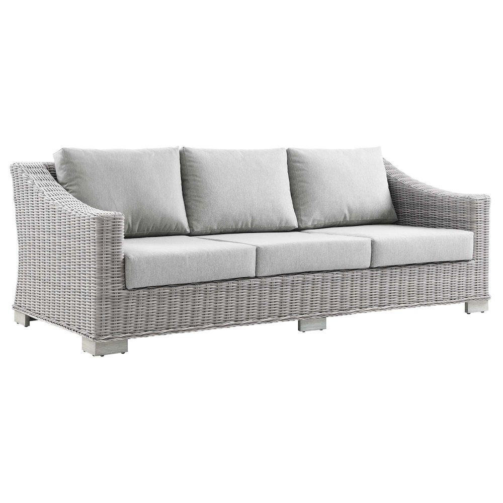 Conway 4-Piece Outdoor Patio Wicker Rattan Furniture Set. Picture 2