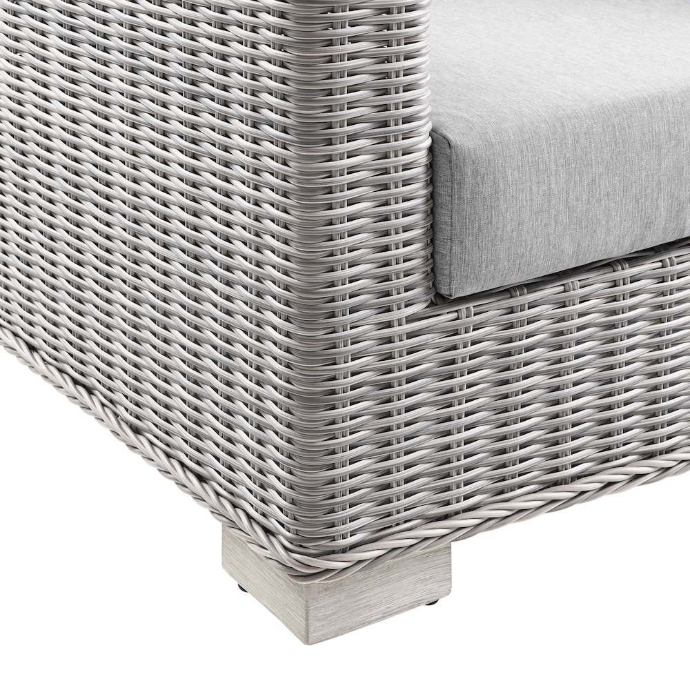 Conway 4-Piece Outdoor Patio Wicker Rattan Furniture Set. Picture 6