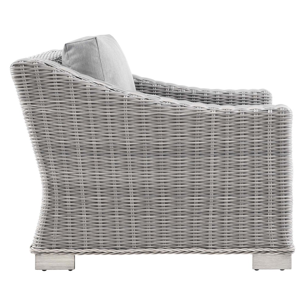 Conway 4-Piece Outdoor Patio Wicker Rattan Furniture Set. Picture 5
