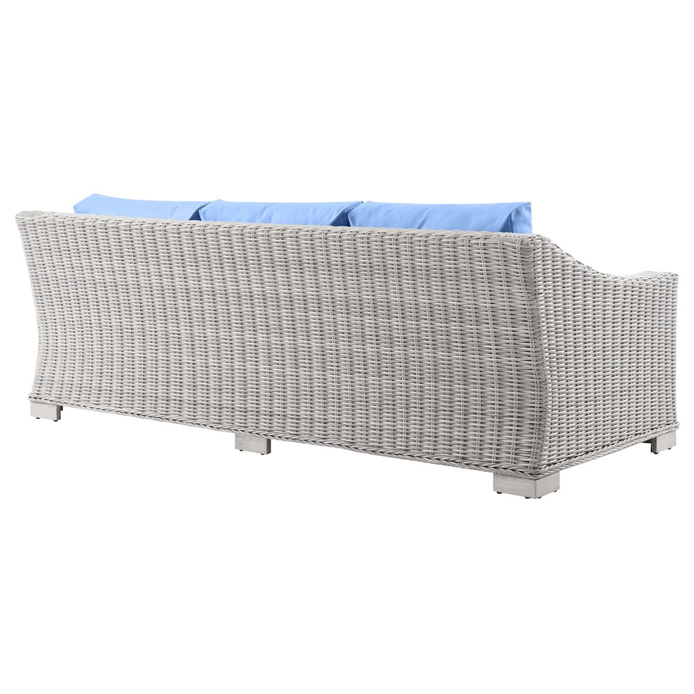 Conway 4-Piece Outdoor Patio Wicker Rattan Furniture Set. Picture 4