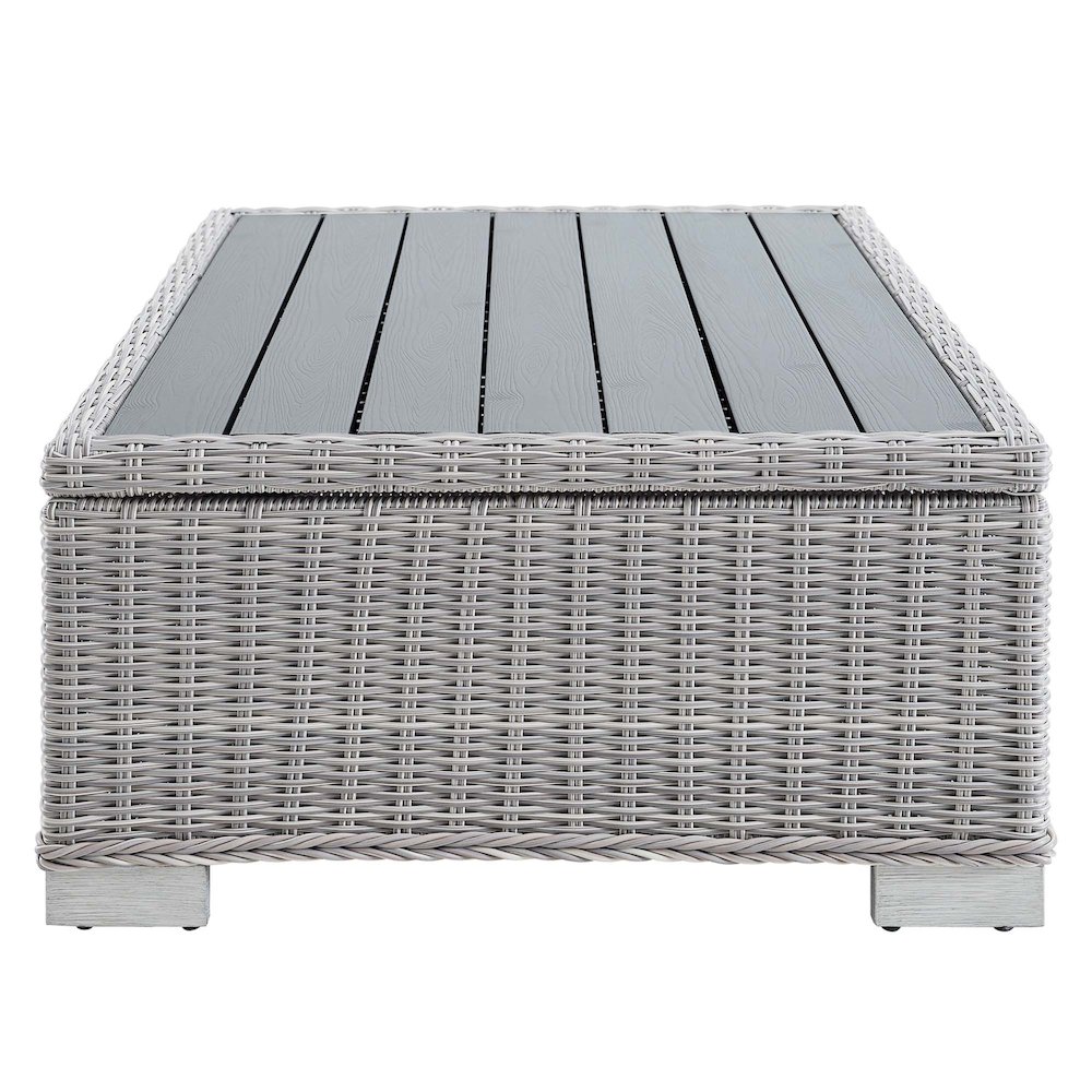Conway 4-Piece Outdoor Patio Wicker Rattan Furniture Set. Picture 9
