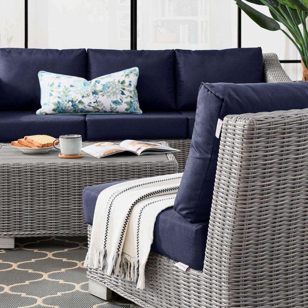 Conway 5-Piece Outdoor Patio Wicker Rattan Furniture Set. Picture 16