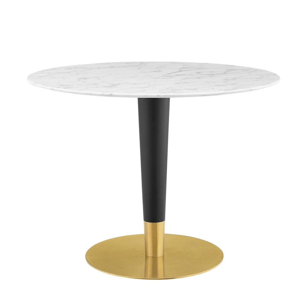 Zinque 40" Artificial Marble Dining Table. Picture 1