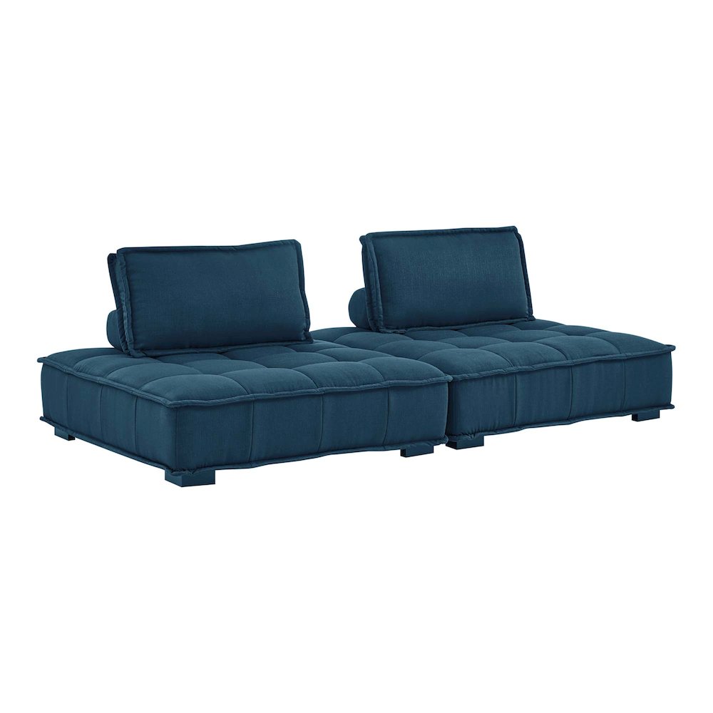 Saunter 2-Piece Tufted Fabric Fabric Loveseat. Picture 1