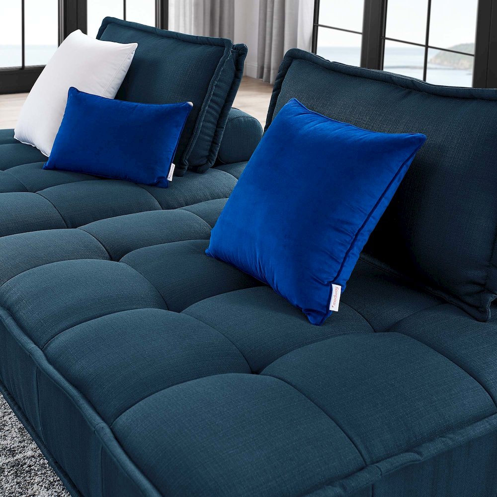 Saunter 2-Piece Tufted Fabric Fabric Loveseat. Picture 6