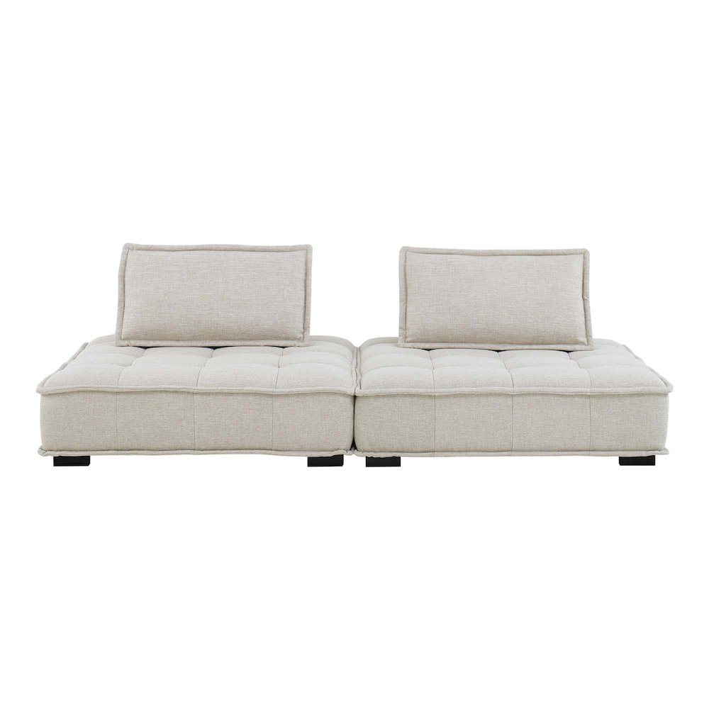 Saunter 2-Piece Tufted Fabric Fabric Loveseat. Picture 2