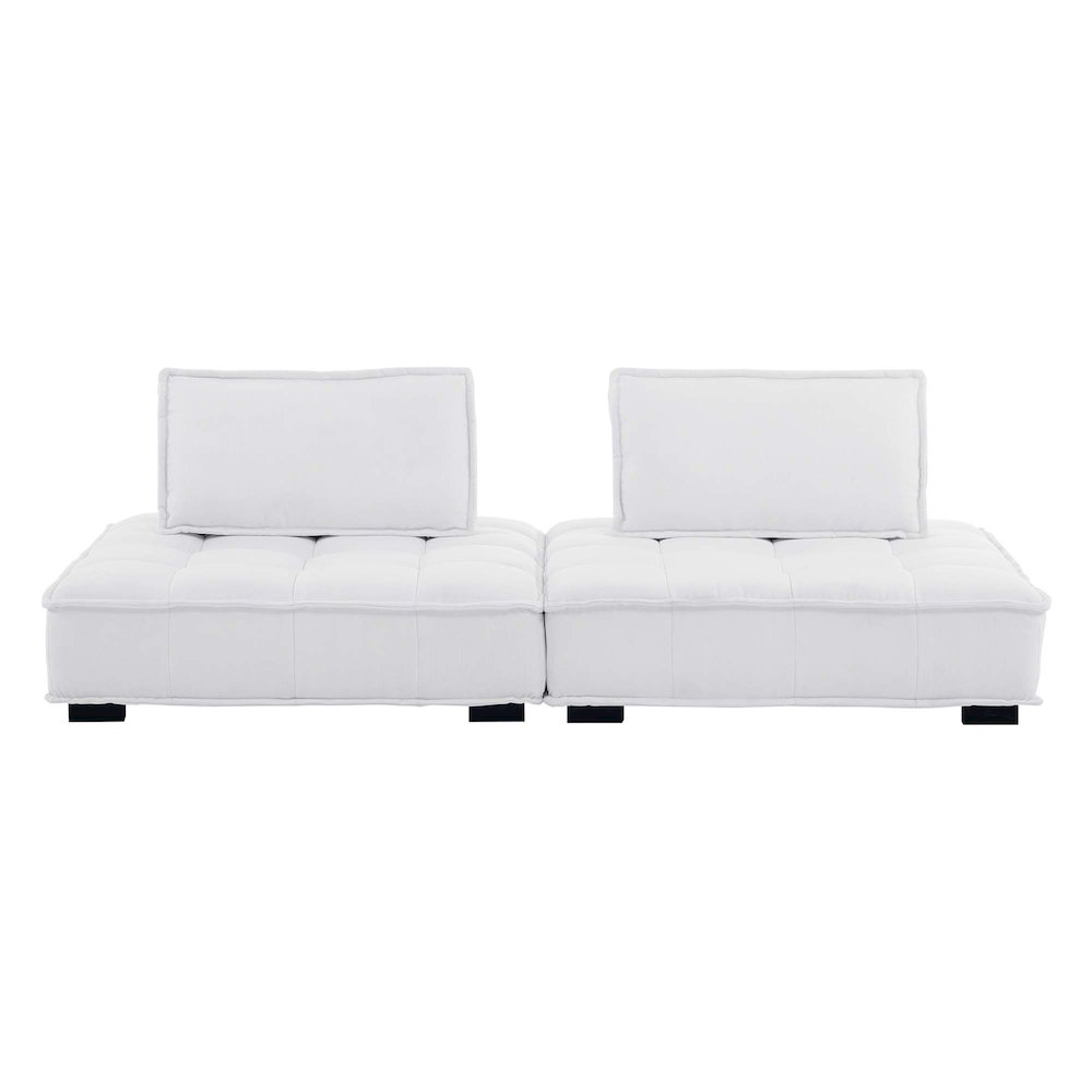Saunter 2-Piece Tufted Fabric Fabric Loveseat. Picture 2
