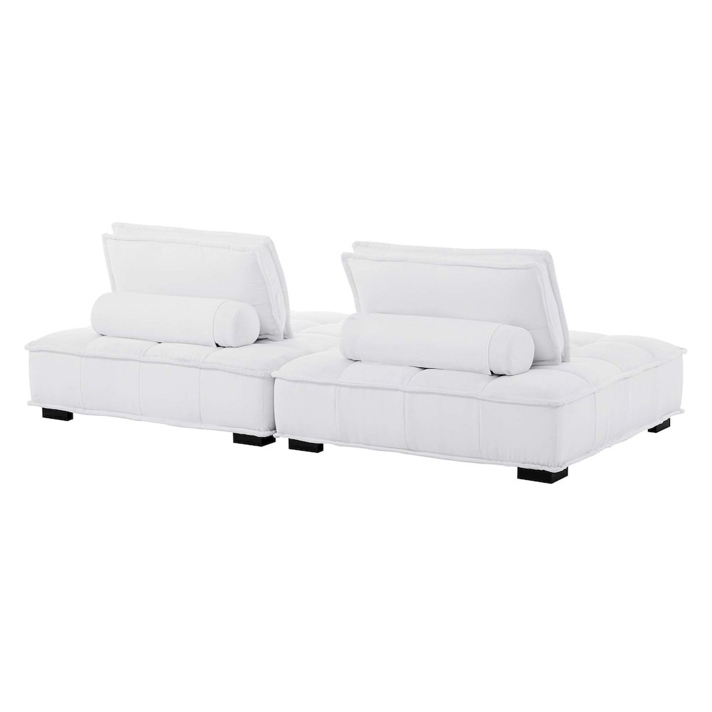Saunter 2-Piece Tufted Fabric Fabric Loveseat. Picture 3