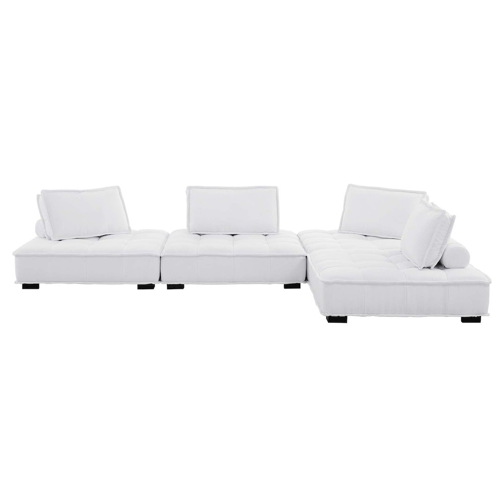 Saunter 4-Piece Tufted Fabric Fabric Sectional Sofa. Picture 2