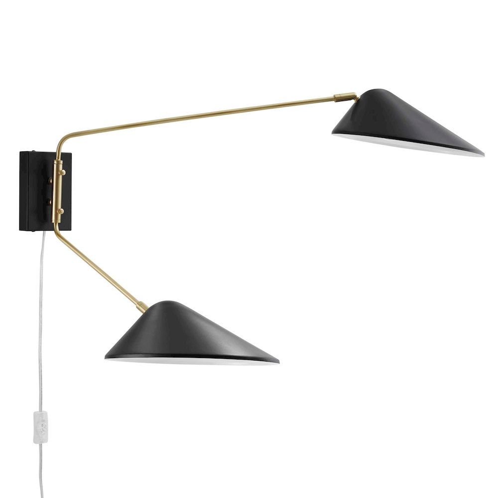 Journey 2-Light Swing Arm Wall Sconce. Picture 3