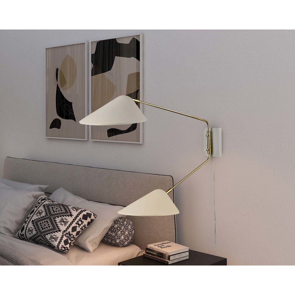 Journey 2-Light Swing Arm Wall Sconce. Picture 9