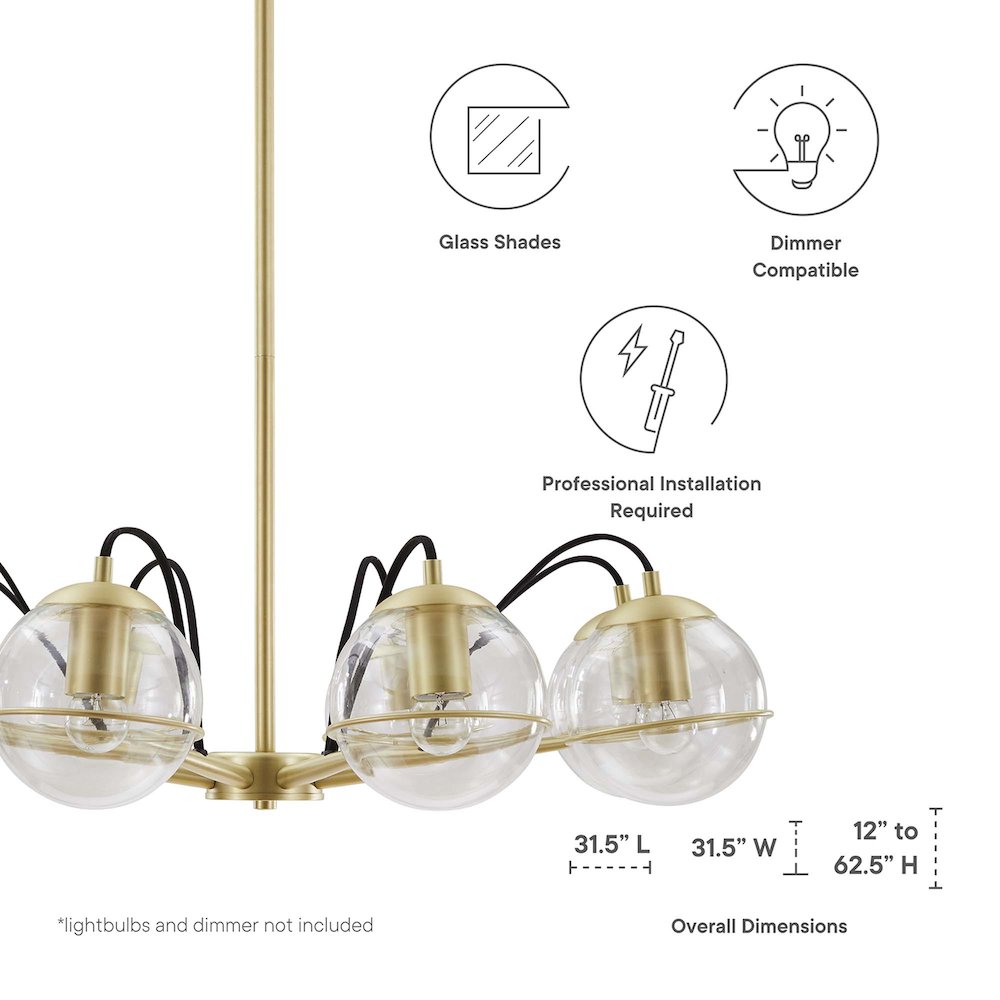 Hanna 8-Light Chandelier. Picture 2
