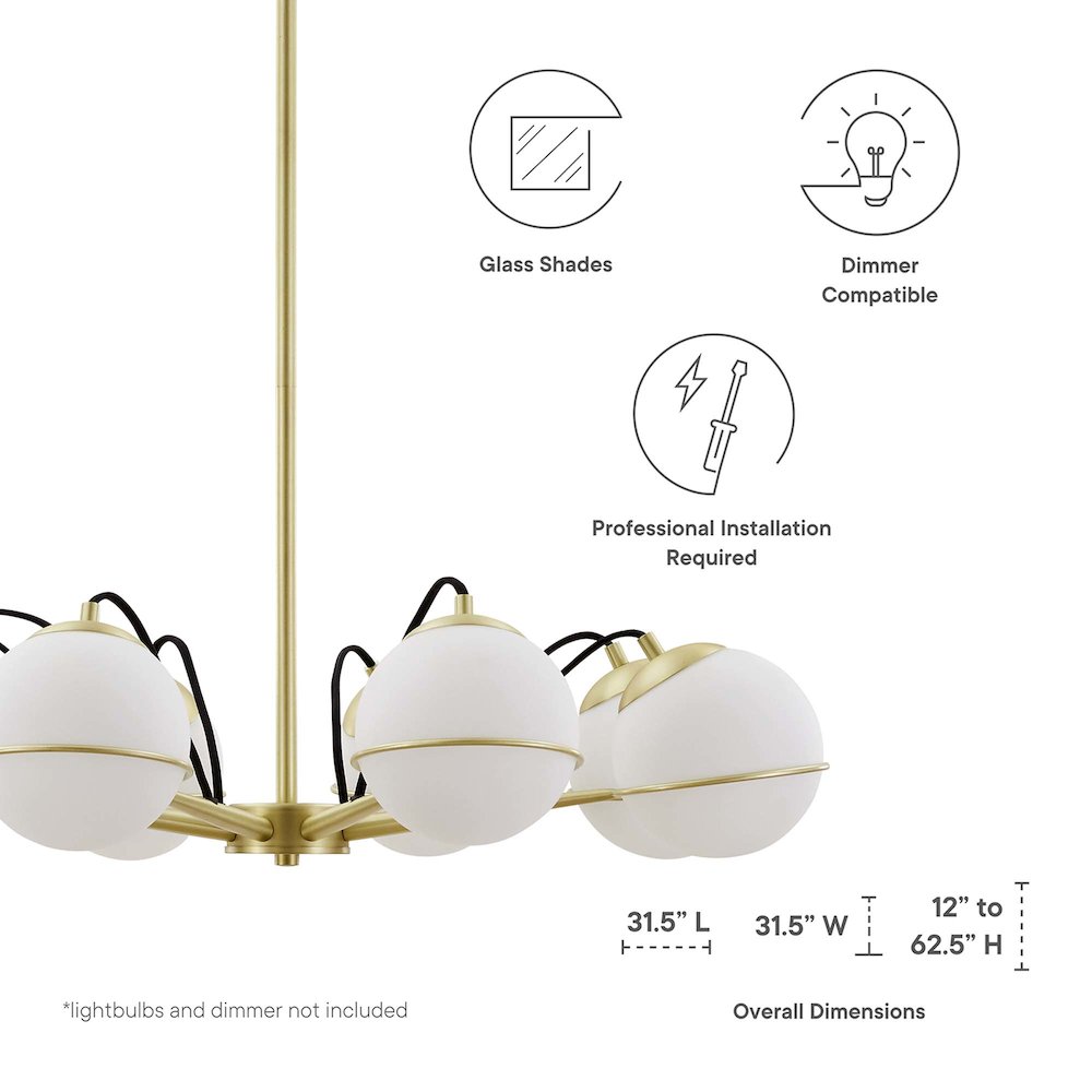 Hanna 8-Light Chandelier. Picture 2