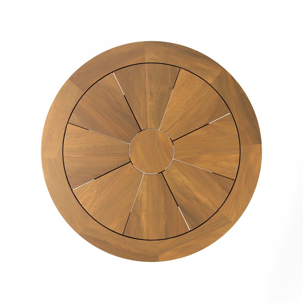 Meadow Outdoor Patio Teak Wood Dining Table. Picture 3