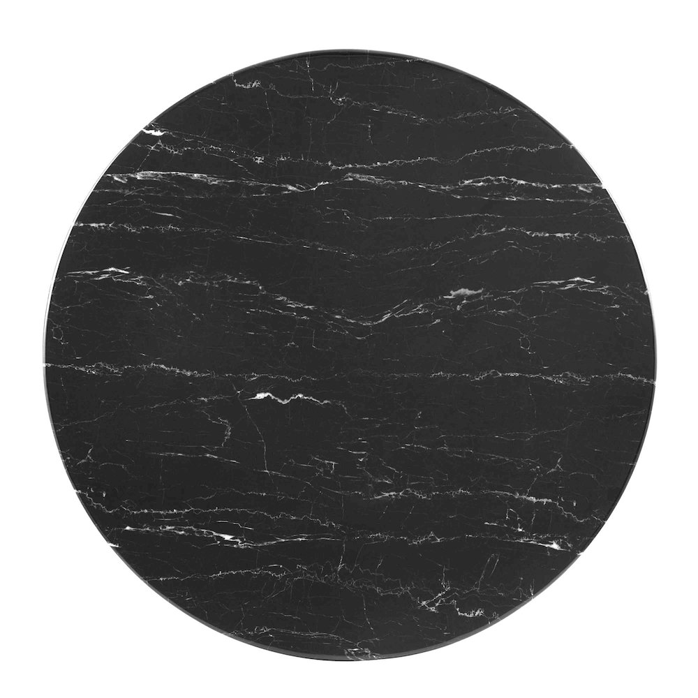 Tupelo 40" Artificial Marble Dining Table. Picture 2