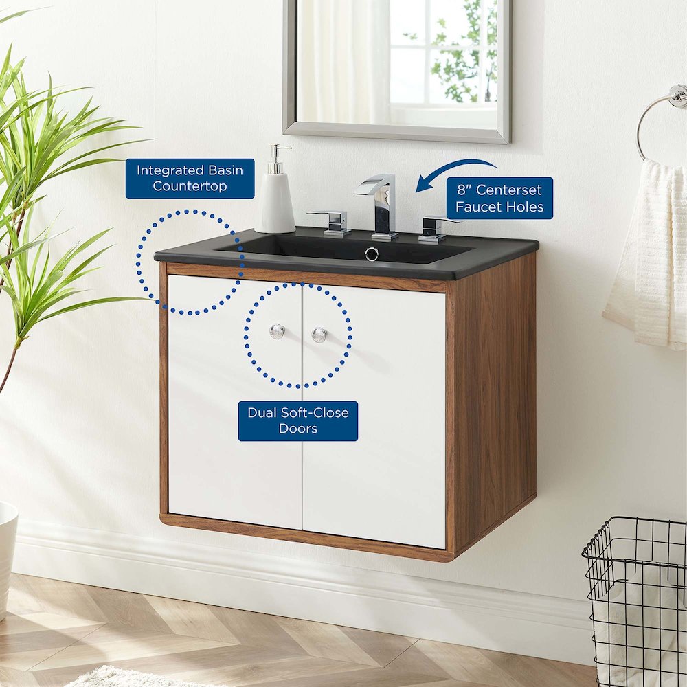 Transmit 24" Wall-Mount Bathroom Vanity. Picture 9