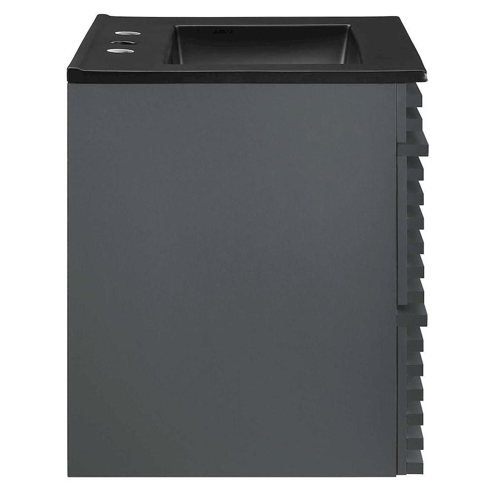 Render 24" Wall-Mount Bathroom Vanity. Picture 3