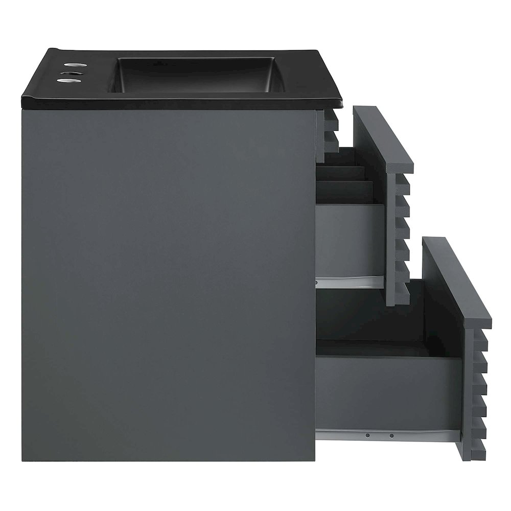 Render 24" Wall-Mount Bathroom Vanity. Picture 4