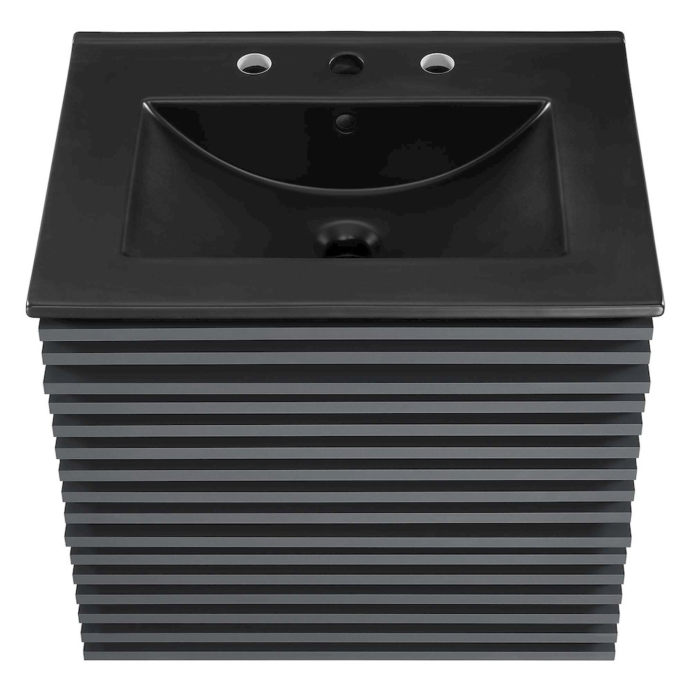 Render 24" Wall-Mount Bathroom Vanity. Picture 6