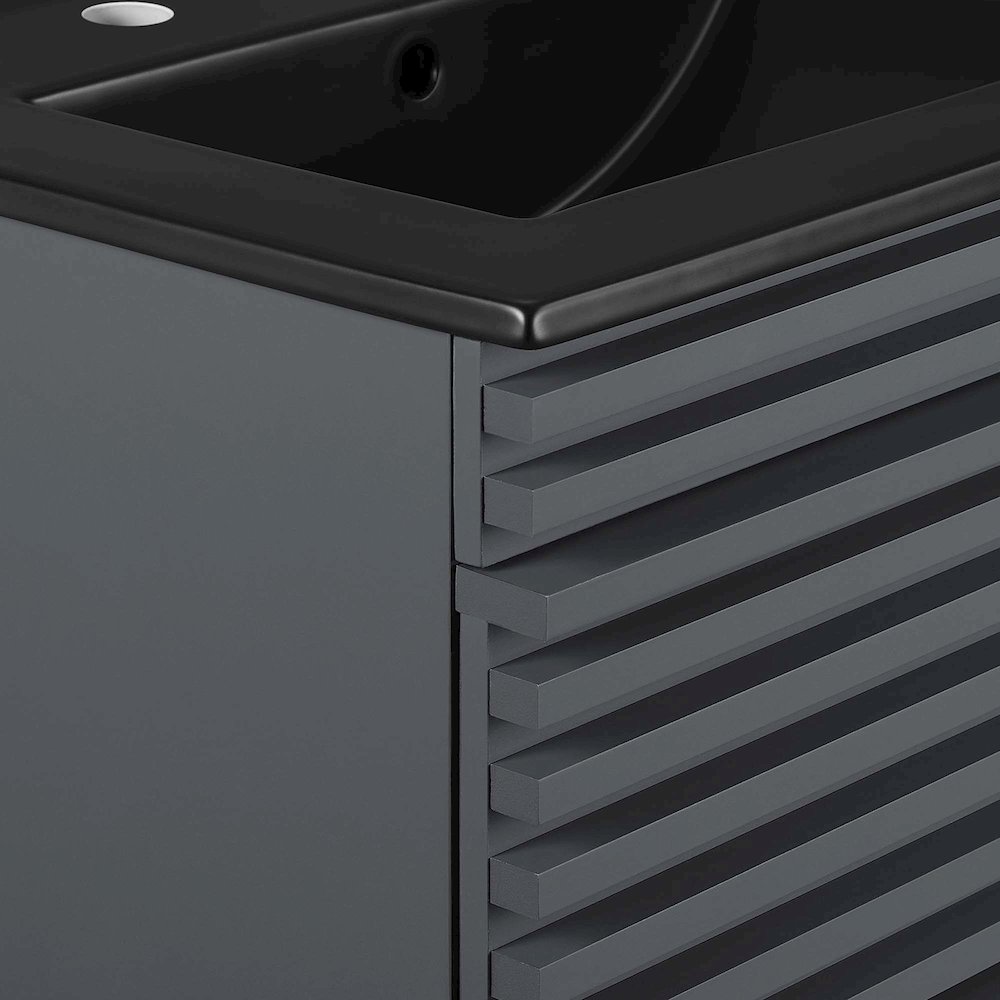 Render 24" Wall-Mount Bathroom Vanity. Picture 7