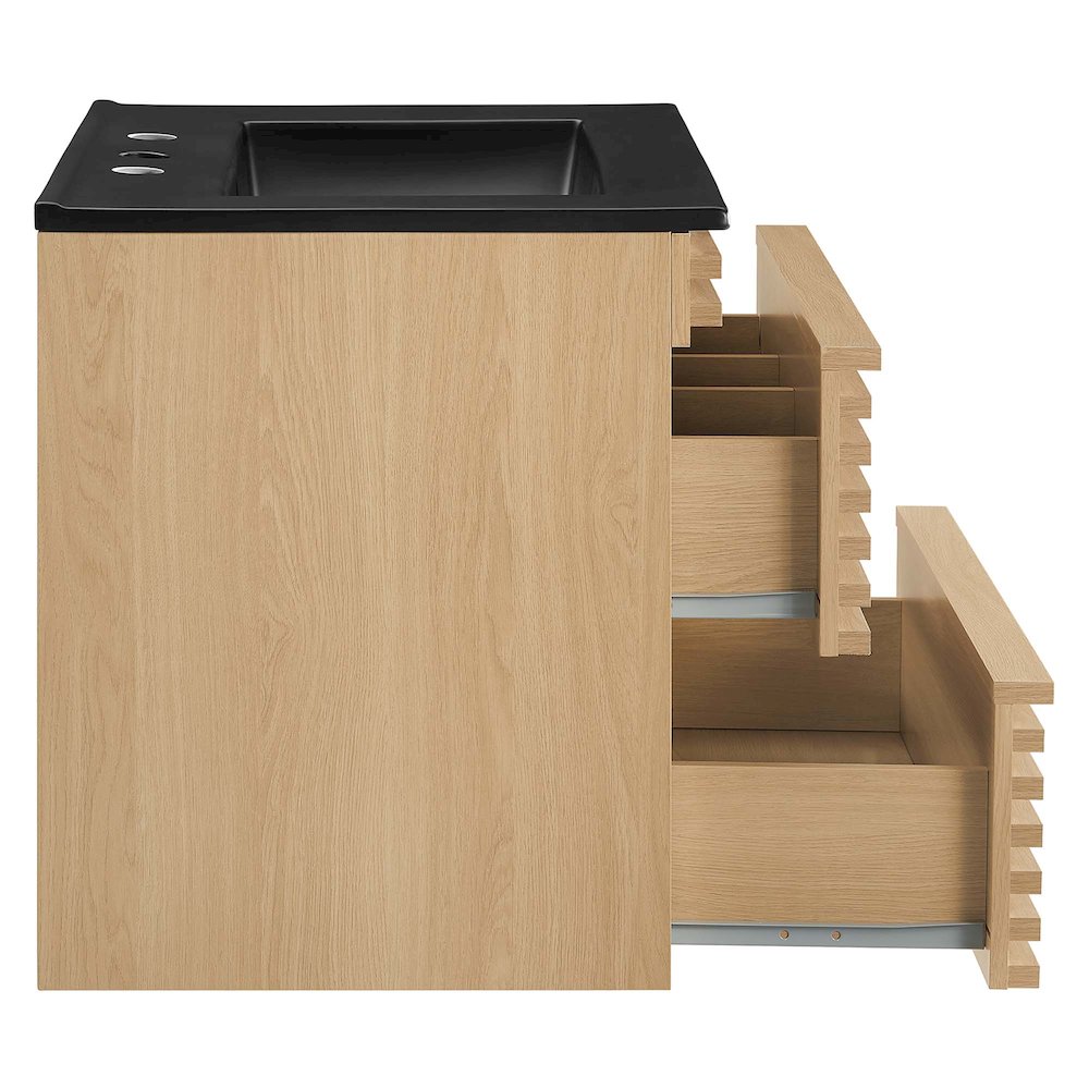 Render 24" Wall-Mount Bathroom Vanity. Picture 4