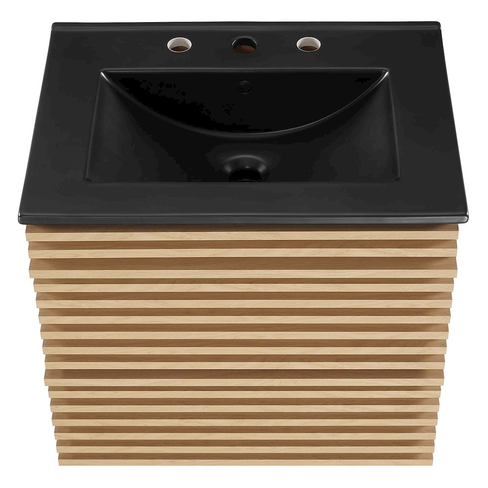 Render 24" Wall-Mount Bathroom Vanity. Picture 6