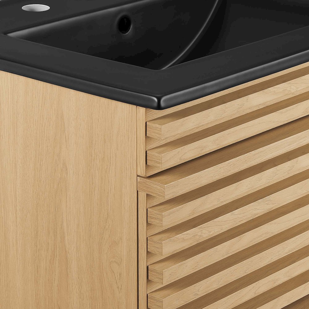 Render 24" Wall-Mount Bathroom Vanity. Picture 7