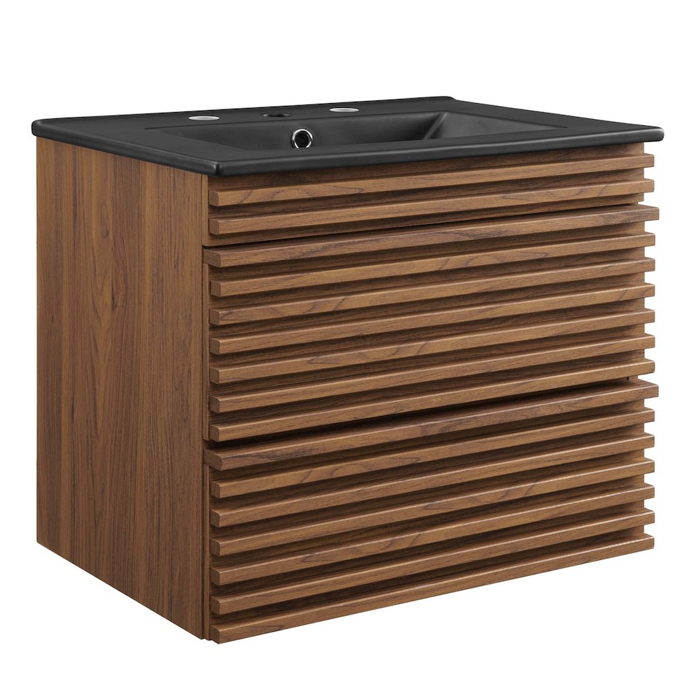 Render 24" Wall-Mount Bathroom Vanity. Picture 1