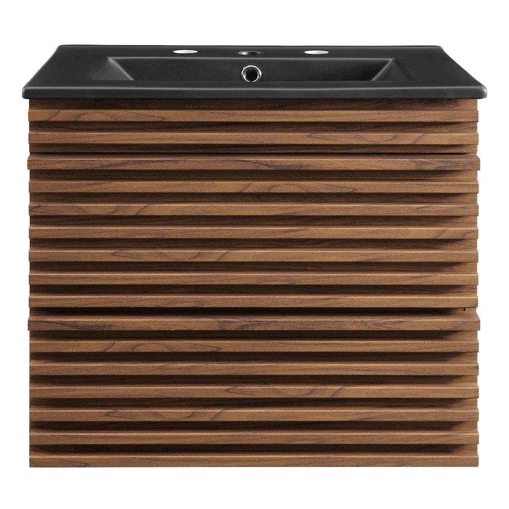 Render 24" Wall-Mount Bathroom Vanity. Picture 3