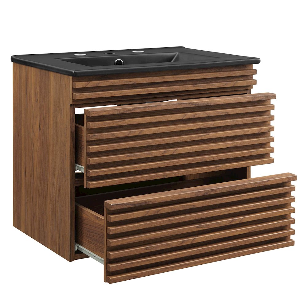 Render 24" Wall-Mount Bathroom Vanity. Picture 5