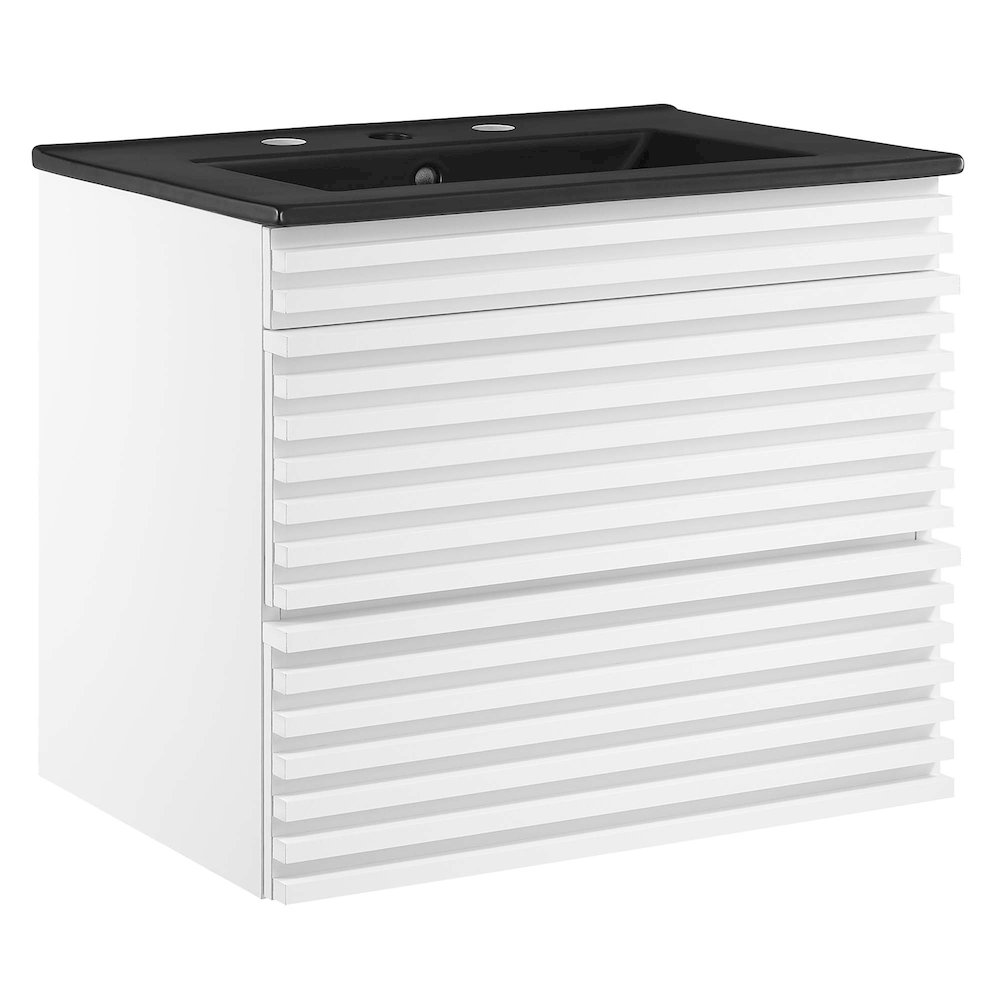 Render 24" Wall-Mount Bathroom Vanity. Picture 1