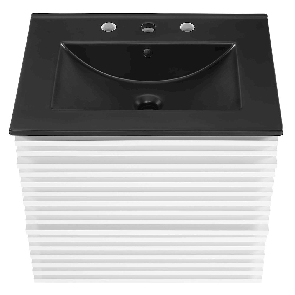Render 24" Wall-Mount Bathroom Vanity. Picture 4
