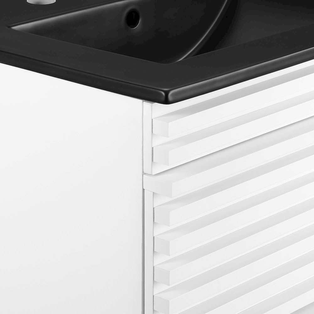 Render 24" Wall-Mount Bathroom Vanity. Picture 6